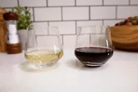 A pair of stemless Zweisel Pure Dancing Tumblers